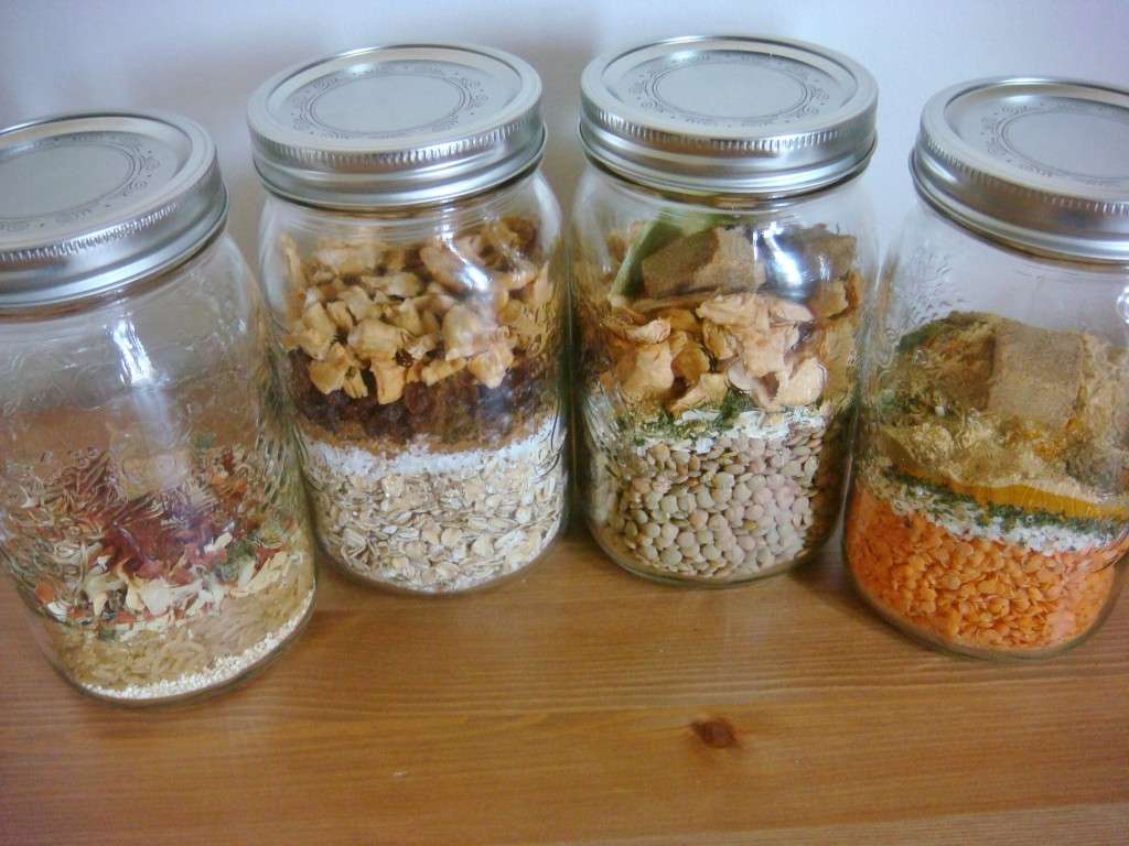 Make ahead vegan meals in jars